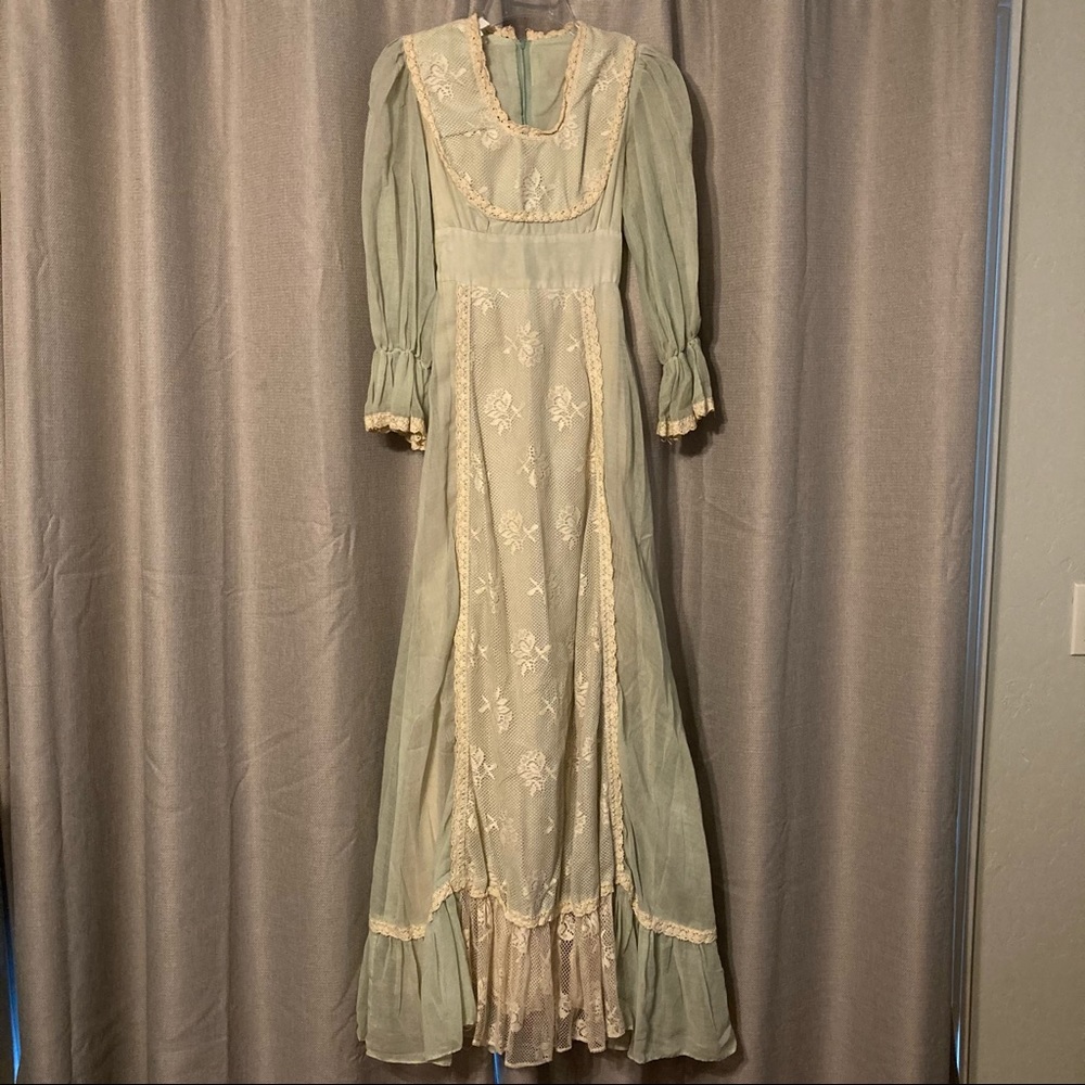 Vintage Gunne Sax Mint Prairie Style Maxi